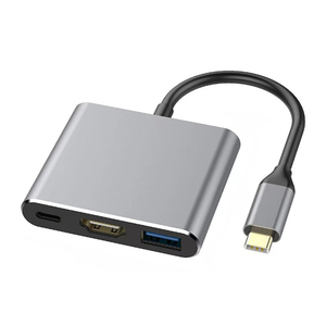 USB-C để HDTV Multiport Adapter, kỹ thuật số AV Adapter PD 100W, Type-C HUB <span class=keywords><strong>Thunderbolt</strong></span> 3 để HDMI 4K đầu ra <span class=keywords><strong>USB3.0</strong></span> Cáp chuyển đổi - Product Image 1