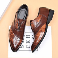 Herren Business Formelle Kunstleder-Schuhe Leichte Trendige Flache Oxford-Hochzeitsschuhe Bräutigam-Schuhe Anzugschuhe Büro