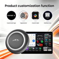 PlayAiBox con Sistema Android 15, Carplay Inalámbrico, Qualcomm 6350, Mirrolink, 8GB+128GB para YouTube y Netflix, Compatible con Autos con CarPlay Original