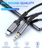 HiFi SOUND QUALITY Type c à 3.5mm Câble audio Coque en aluminium Type c à 3.5mm Adaptateur audio Pas de bruit Câble Usb Type c à 3.5mm