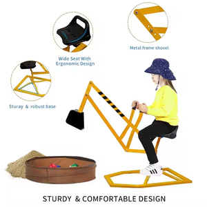 รถขุดของเล่นเด็ก ขุดทราย ขับเคลื่อนได้ ทำจากโลหะ ของเล่นเด็ก ของขวัญ - Product Image 3