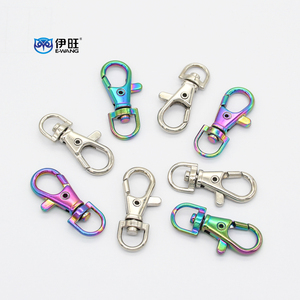 EWANG Wholesale Dog Buckle Key Ring Zinc Alloy Rotary Swivel Lobster Clasps Metal Snap Hooks for Bag Accessories - Product Image 2