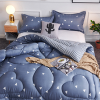 Duvet acolchoado estilo europeu casa, atacado, tamanho único, macio, grosso, cama de inverno, colcha
