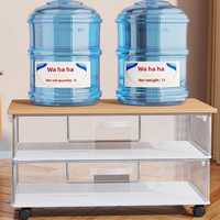 Boîte de rangement de base de lit à rouleau plat étanche à l'humidité magique grande capacité sous le lit boîte d'organisation de literie de vêtements transparente