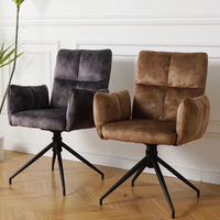 Günstige Moderne Wohnzimmer- und Schlafzimmerstühle Gepolsterter Drehsessel Hochlehner Multifunktional Umweltfreundlicher Stoff Metall