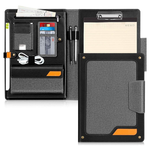 Danh Mục Đầu Tư Bìa Cứng <span class=keywords><strong>A4</strong></span> Có Khóa Kéo Cỡ Pháp Lý Thư Mục Tập Tin Đồ Dùng Văn Phòng Đóng Từ Tính Sang Trọng Chuyên Nghiệp - Product Image 1