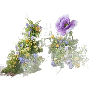 Décoration de jardin Monet avec fleurs artificielles Greenway, hortensia bionique pour décoration de mariage - Product Image 5