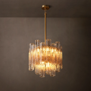 Lampadario a Sospensione Vintage Industriale Moderno, Lampada da Soffitto per Isola Cucina, Soggiorno, Luce Sospesa in Ottone - Product Image 1