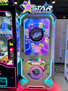เครื่องเล่นเกมวง<span class=keywords><strong>ล้อ</strong></span>ดาวหมุนหยอดเหรียญพร้อมรางวัล, ตู้จำหน่ายของรางวัลในรูปแบบอาร์เคดพร้อมไฟ LED สำหรับศูนย์เกมและห้างสรรพสินค้า - Product Image 5