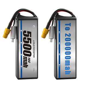 FPV 无人机电池 3S 4S 6S 8S 5500mah 6000Mah 固态飞行电池 适用于遥控无人机 长寿命可充电电池组 - Product Image 1