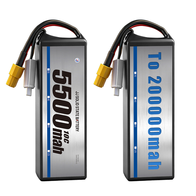 FPV Drone Battery 3S 4S 6S 8S 5500mah 6000Mah Solid State Flying Battery for Rc Drone Long Life Span Rechargeable Battery Pack
