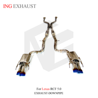 ING Fashion Silencieux d'échappement à valve en acier inoxydable Catback pour Lexus RCF 5.0 avec tuyaux d'échappement électroniques de haute qualité pour voiture