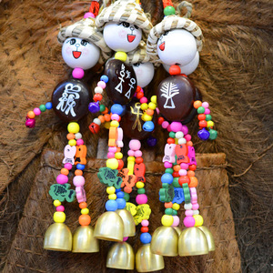 Sombrero <span class=keywords><strong>de</strong></span> Paja Estilo Dongba <span class=keywords><strong>de</strong></span> Lijiang Shimian, Decoración Artesanal China para Colgar en Bares, Posadas, Ventanas, con Adornos <span class=keywords><strong>de</strong></span> Frijol <span class=keywords><strong>de</strong></span> <span class=keywords><strong>la</strong></span> Paz y Campanas <span class=keywords><strong>de</strong></span> Viento - Product Image 1