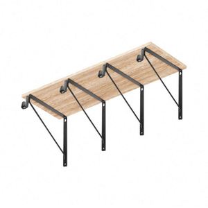 WEKIS Metal Wall Plant <b>Bracket</b> <b>Hanging</b> Decorative Plant Hanger for Bird Feeders Planters Lanterns Wind Chimes - Product Image 6