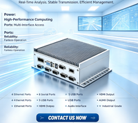 Boîtier PC industriel mural intégré RK3399 256 Go, processeur Intel I3, architecture X86, hôte compact, passerelle de calcul IoT au niveau du périphérique
