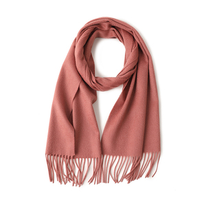 Khăn len cashmere nguyên chất bán buôn, tua rua, thiết kế sang trọng, hai mặt, mùa thu đông, ấm áp, khăn choàng len, nhận đặt hàng theo yêu cầu - Product Image 2