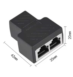Répartiteur RJ45 1 vers 2 Femelle Câble <span class=keywords><strong>Ethernet</strong></span> LAN Adaptateur de <span class=keywords><strong>prise</strong></span> RJ45 pour Cat5 Cat5e Cat6 Cat6a Cat7 - Product Image 4