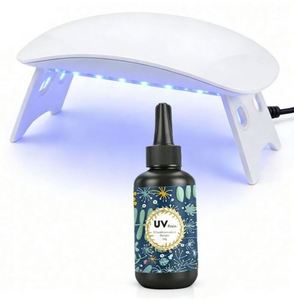 UV Resin Jewelry Making Kit DIY Hard Crystal Clear Epoxy Fast Curing Silicone <b>Molds</b> Pendants Earrings Keychains Model Glitter - Product Image 5