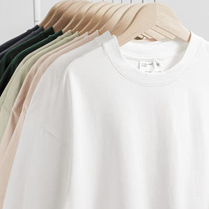 T-shirt Y-X 300gsm di lusso 100% cotone, taglie forti da uomo, alta qualità, personalizzabile con ricamo, oversize, pesante - Product Image 2