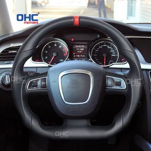 <span class=keywords><strong>Volante</strong></span> de cuero cosido a mano de fábrica para <span class=keywords><strong>Volante</strong></span> <span class=keywords><strong>Audi</strong></span> <span class=keywords><strong>A4</strong></span> B7 A3 8P Q5 Q7 A7 A5 volantes 2012 2008 2007 OHC MOTORS - Product Image 2