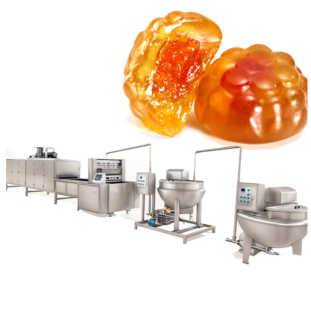 Turnkey Gummy Candy Manufacturing Line with Starch Molding System Cooking Depositing Cooling Drying Packing
