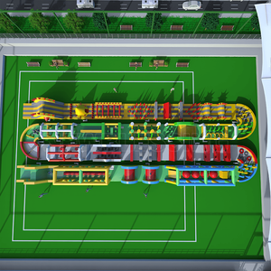 New Blessing PVC Customized Large CE Certified Inflatable Obstacle Course for Adult Competition <b>Trampoline</b> Parks 50-150 Capacity - Product Image 2