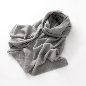Écharpe en laine de cachemire mélangée tricotée pour femmes, écharpe longue et chaude pour l'hiver, écharpe unie, fabrication OEM personnalisée, usine de cachemire de <span class=keywords><strong>Mongolie</strong></span> intérieure - Product Image 5