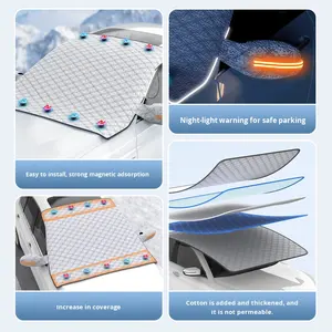 ที่บังแดดกระจกหน้าแบบหนาแม่เหล็กแผ่นอลูมิเนียม<span class=keywords><strong>ฟ</strong></span>อยล์ป้องกันการแข็งสำหรับรถยนต์ honglilai ป้องกันหิมะและกันแดด - Product Image 4
