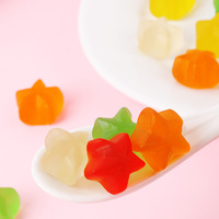 Chinese Gummy Candy Manufacturer Wholesale Bulk Mixed Fruit Flavored Sweets Jelly Halal Color Star Gummies