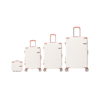 Maleta rígida con diseño de ondas elegante, en varios tamaños: 12, 14, mini para niños, 20 para cabina, 24 y 28 para equipaje de mano, ideal para tiendas de regalos.