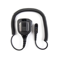 Mikrofon Kondensor Genggam Berkabel OEM Profesional dengan Jack Audio 3.5mm untuk Walkie Talkie XPR3500e Portabel