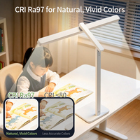 Lampe de lecture réglable à intensité variable de 48 cm avec CRI élevé Ra97, 3 températures de couleur, lampe de bureau LED pour salles d'étude