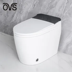 OVS zemin üstü porselen seramik otomatik akıllı batı banyo sifonik kendini temizleme akıllı tuvalet ürün