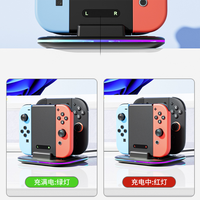 Station de charge RGB pour manettes Joy-Con Nintendo Switch 2 / Switch Type-C – Support de charge et grip