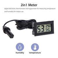 Congélateur d'aquarium numérique LCD, 10/FY-12, thermomètre, hygromètre, humidimètre, jauge avec capteur, écran LCD