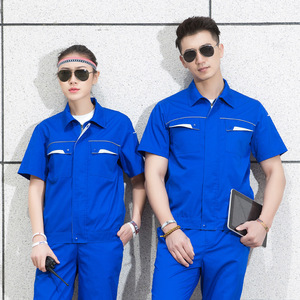 Herfst En Winter Rits Up Lange Mouwen Katoenen Jas Broek Tweedelige Set Reflecterende Strip Veiligheidsbescherming Werkend Uniform Set - Product Image 6