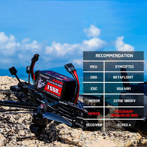 Batterie Lipo 6S 1550mAh 22.2V 160C Prise XT60 Rechargeable Haute Capacité Boîtier Souple Compatible avec Drone FPV RC Quadricoptère - Product Image 5