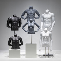 Mannequin sportif demi-corps homme/femme en FRP pour présentation de vêtements en magasin