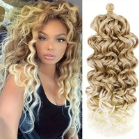 Queue de cheval bouclée synthétique résistante à la chaleur, extension de cheveux ondulés longs pour femmes noires, prix d'usine