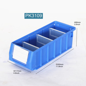 Công nghiệp kho compartmental Kệ bin pp tiêm kỹ thuật Stackable thiết kế cho các bộ phận nhỏ công cụ phần cứng lưu trữ - Product Image 2