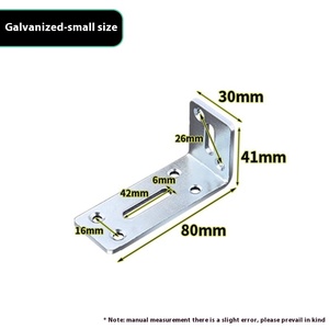 90 độ góc phải sắt dày kết nối đồ nội thất phổ tam giác mã mở rộng khung phân vùng kéo khung lớp - Product Image 6