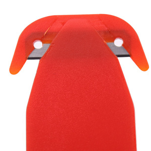 Cuchillo multiusos Haihua de doble filo, hoja de acero inoxidable de 40 cm, mango rojo, para abrir cajas de cartón y película. - Product Image 5