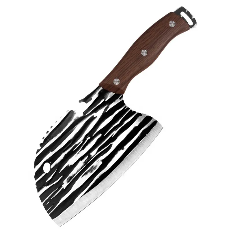 Cuchillo de cocina de chef de carnicero afilado con patrón martillado multiusos para carne vegetal venta a Malasia japonés