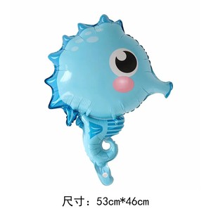 Globos de Helio con Forma de Animales Marinos, 5 Estilos, Lindos, de Dibujos Animados: Cangrejo, <span class=keywords><strong>Pez</strong></span> Burbuja, Caballito de Mar, Pulpo, Estrella de Mar, Venta al Por Mayor - Product Image 6