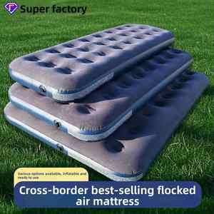 Air <b>Mattress</b> <b>Floor</b> Mat Portable Home Camping Outdoor <b>Sleeping</b> Pad Inflatable Cushion Bed Flocking 200cm - Product Image 5