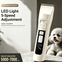 Tondeuse à poils pour animaux USMILEPET, nouvelle, 5 vitesses, sans fil, rechargeable, avec lumière LED et écran digital, pour chiens et chats