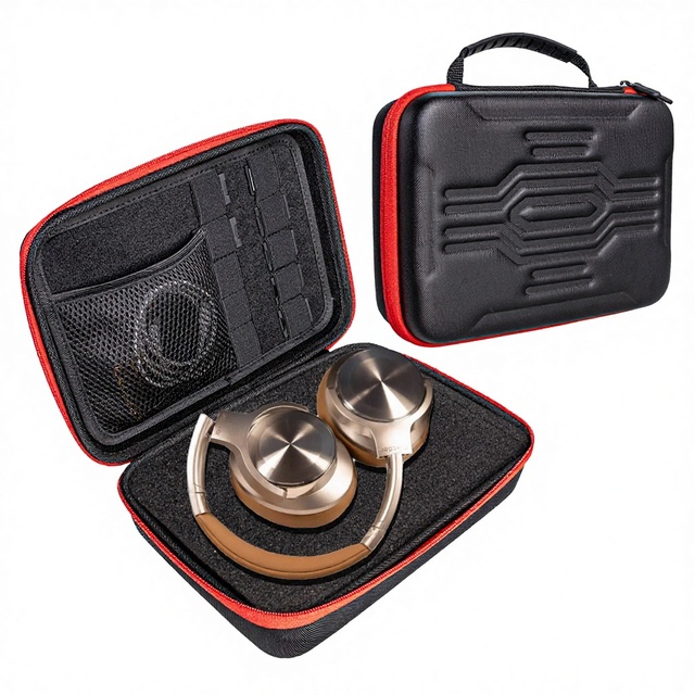 Berlin Sound Over-Ear Wireless Bluetooth Headphones Leather Travel Protective Hard Shell Case with Storage