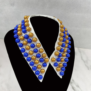 Sigma Gamma Rho <span class=keywords><strong>Collar</strong></span> de Clip desmontable de perlas de imitación de estilo retro griego para mujer - Product Image 4