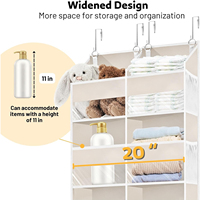 Rangement derrière la porte à 5 niveaux extra large de 10 compartiments Capacité de poids de 50 lb Organisateur de porte au-dessus de la porte