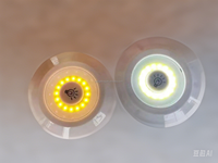 OX Lighting Alibaba Best-seller Petites lumières rondes Télécommande ultra lumineuse Cob Push Under Cabinet Sticky Wall Light